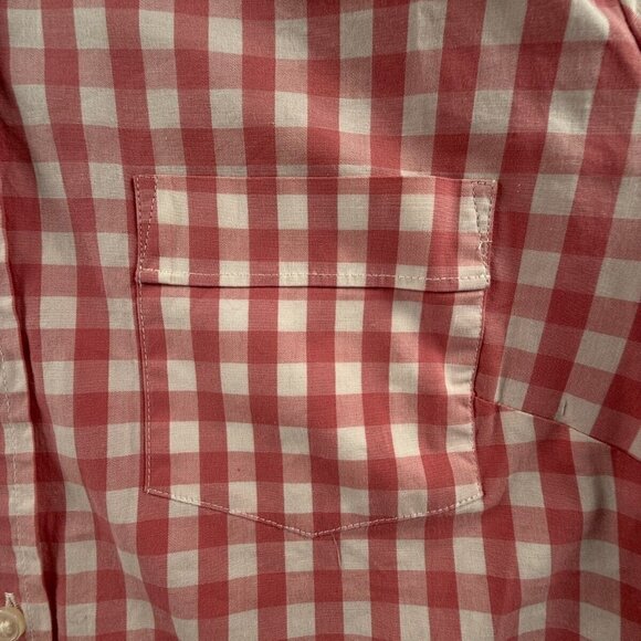 NWT J Crew Women Pink Check Button Up Shirt Long Sleeve Small Cotton Blend Adult - Picture 11 of 14